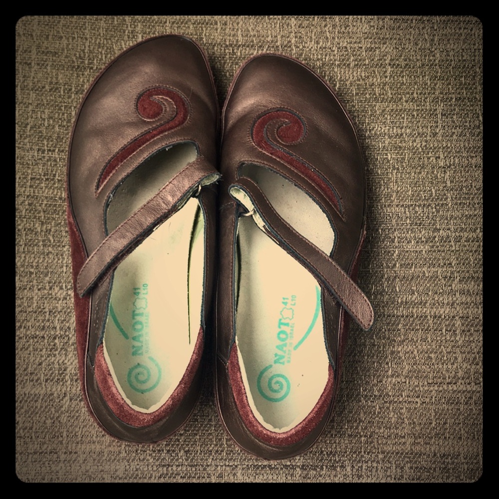 NAOT Mary Jane leather flats